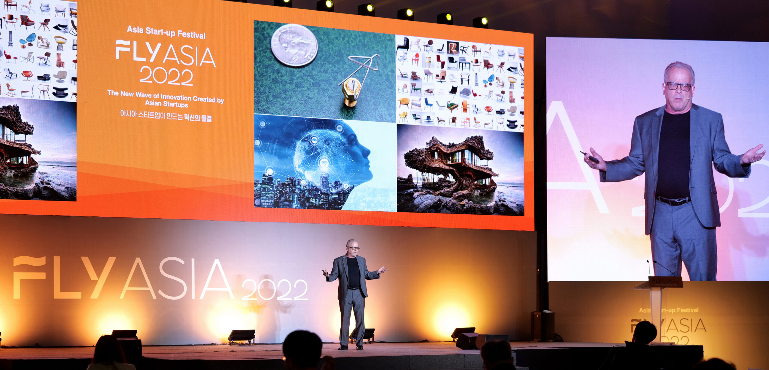 Futurist Richard Yonck giving opening keynote at Fly Asia 2022
